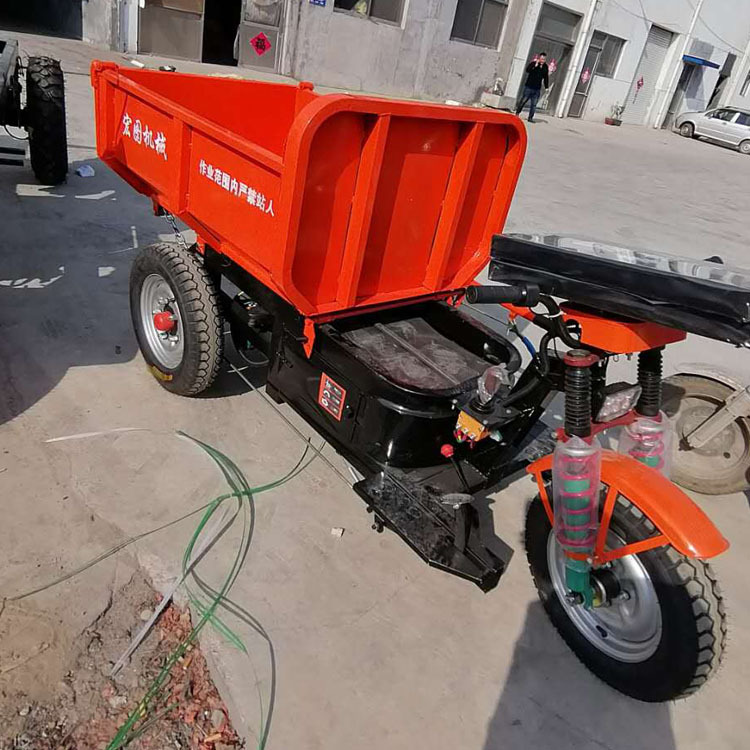 矿用电动三轮车建筑工程电动三轮车蓄电池72v三轮车