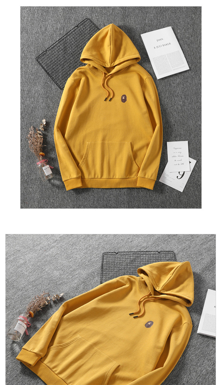 野人savage品牌卫衣男士连帽上衣青少年潮流外套毛圈宽松印花定制