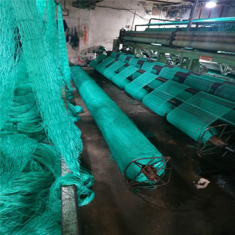 批发直销拉网拖网网片防护网聚乙烯渔网有结网双线网眼密结网