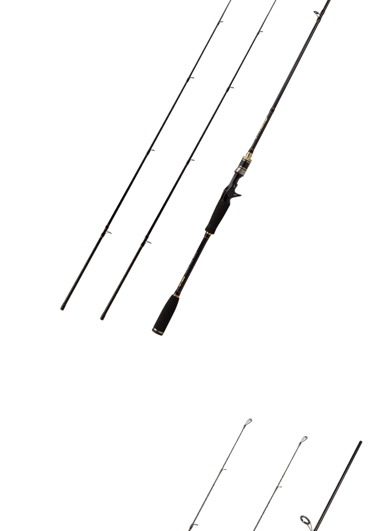 2020新品路亚竿 mh/m双稍碳素路亚杆2.1/2.4翘嘴鲈鱼黑鱼钓鱼竿