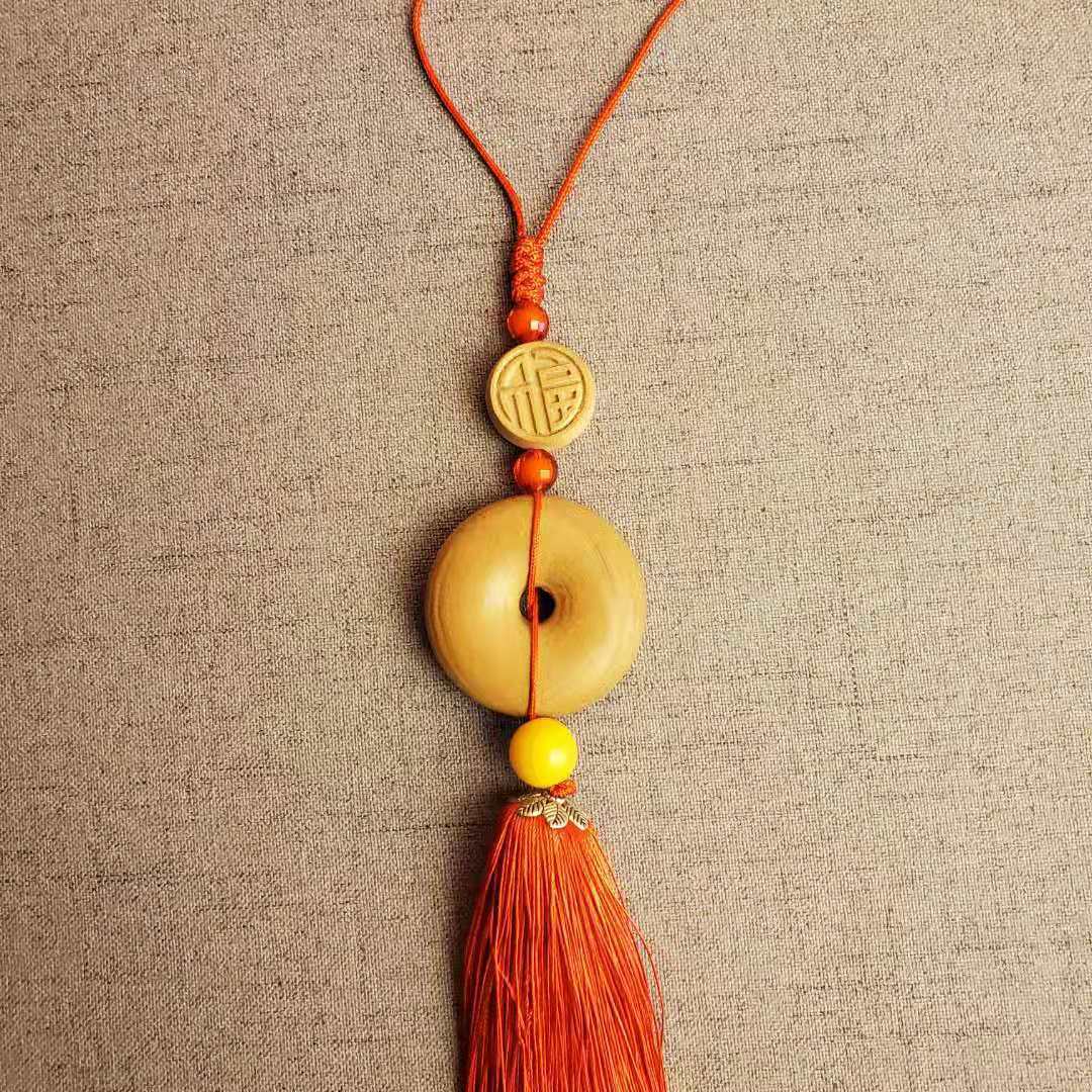 福到家桃木平安扣批发肥城桃木小剑小斧子散件钥匙扣汽车挂件饰品