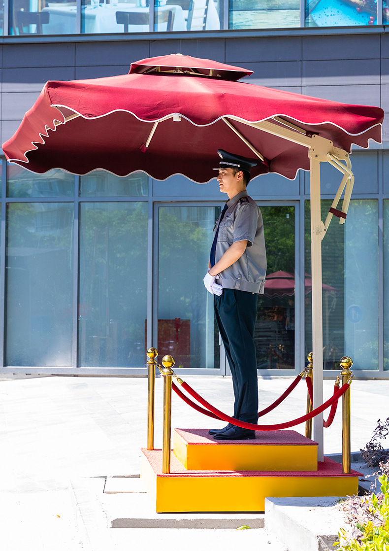 站岗台保安台 交警治安值班站台 圆形方形双层小区物业岗亭可定做