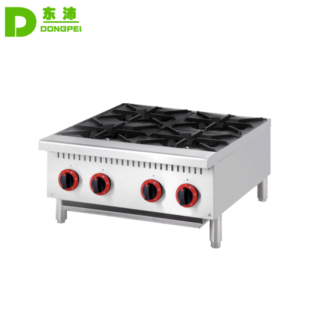 r台式四头燃气煲仔炉商用四眼煲仔饭机不锈钢煲仔炉