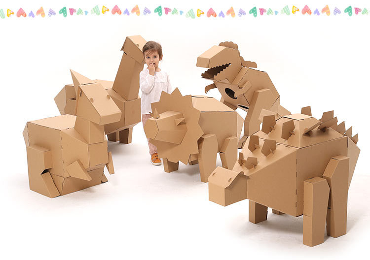 动物全集 纸箱玩具幼儿园手工教具作业