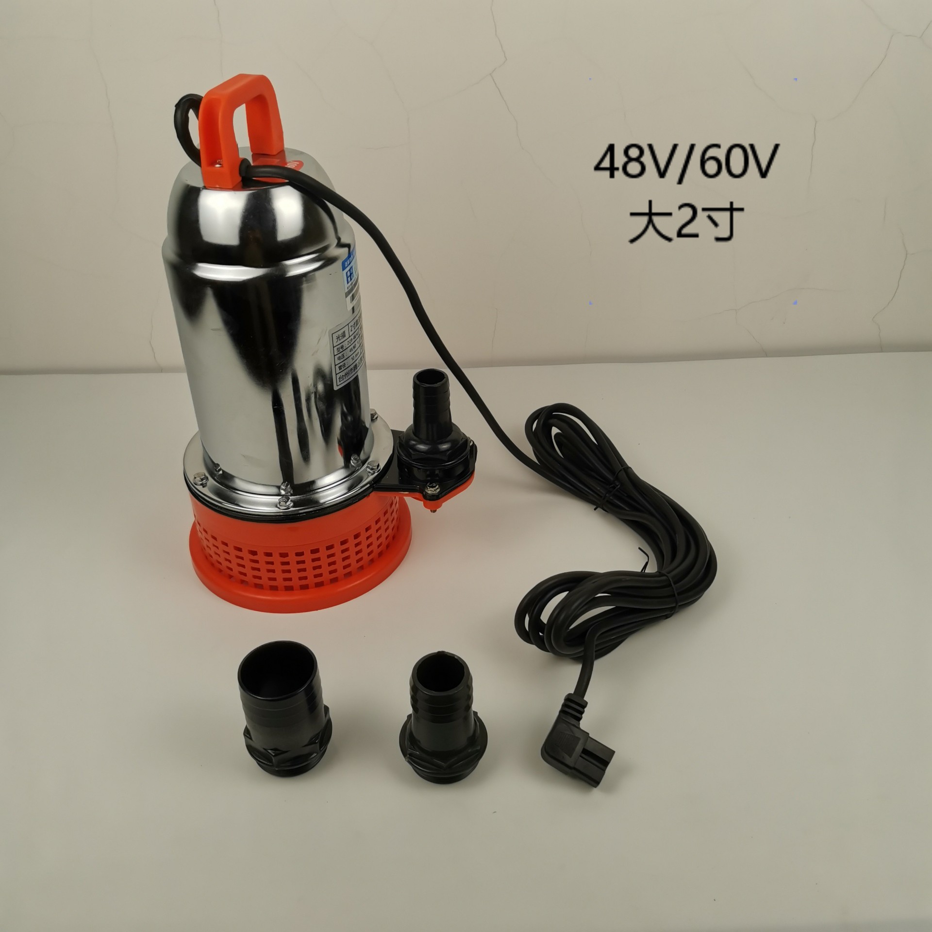 农用直流潜水泵12v/24v/48v/60v船用1寸2寸电动车电瓶抽水机