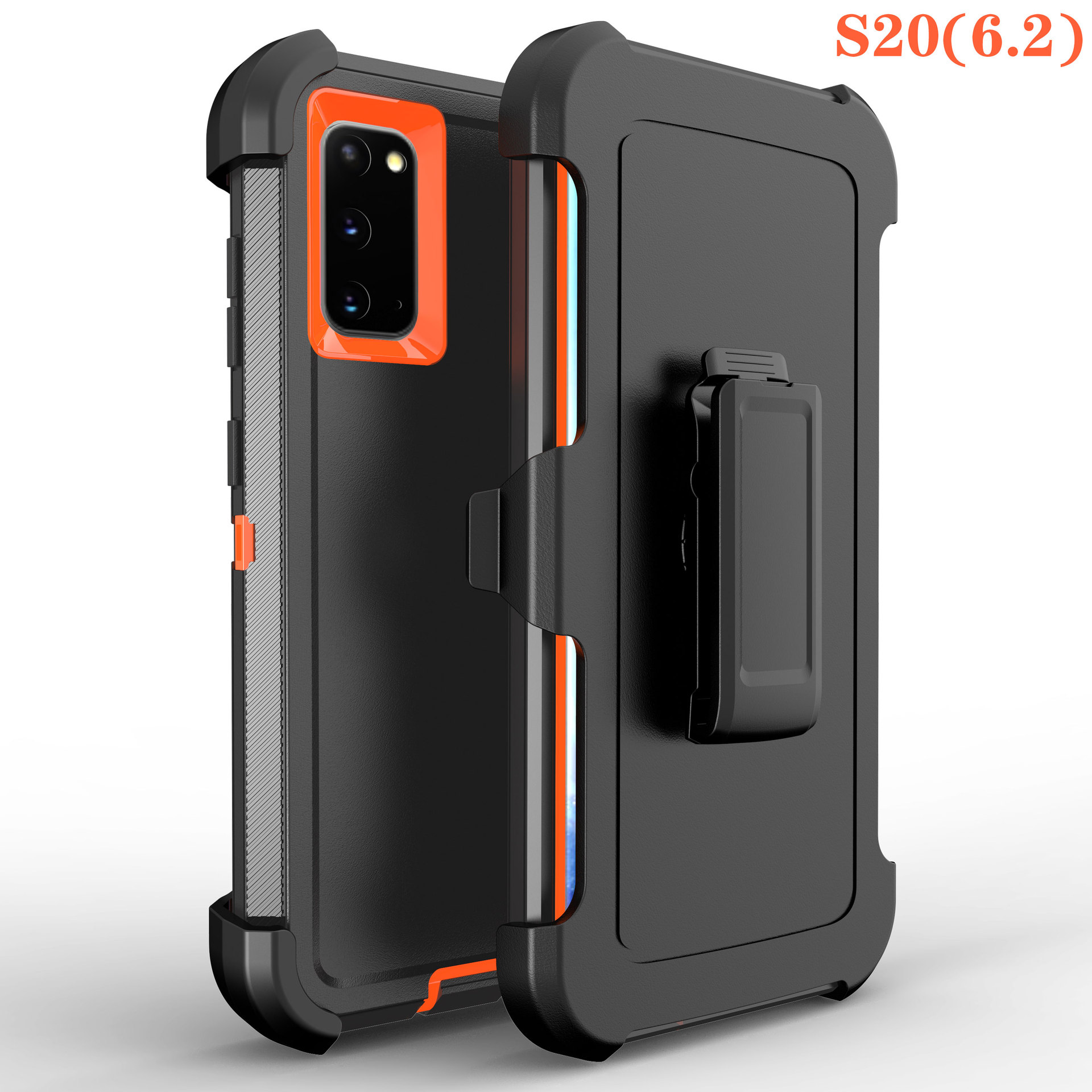 三防背夹Samsung S23U机器人手机壳适用A54全包手机套外贸S22P