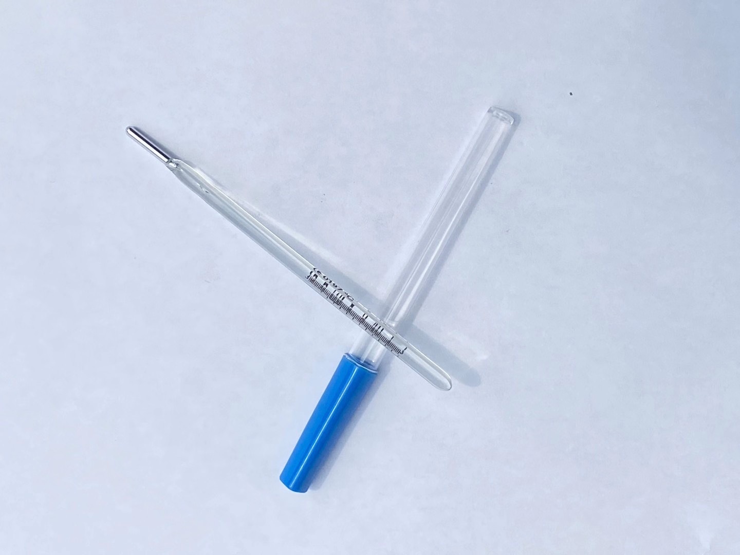 厂家直销水银体温计口腔腋下温度计玻璃口表外贸出口三角体温计
