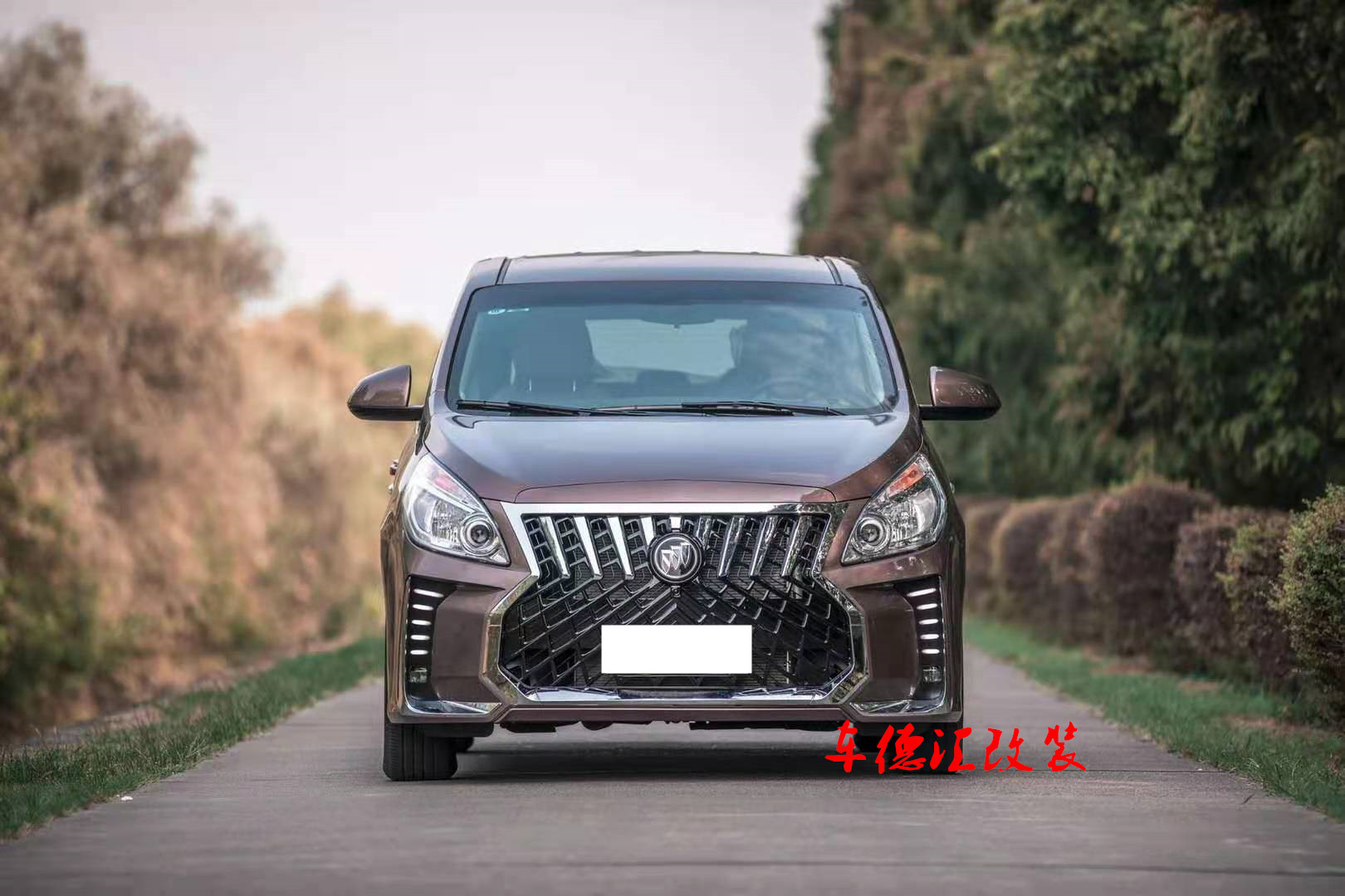 gl8胖头鱼改装大包围25s 28t阿波罗前后保险杠中网升级-阿里巴巴