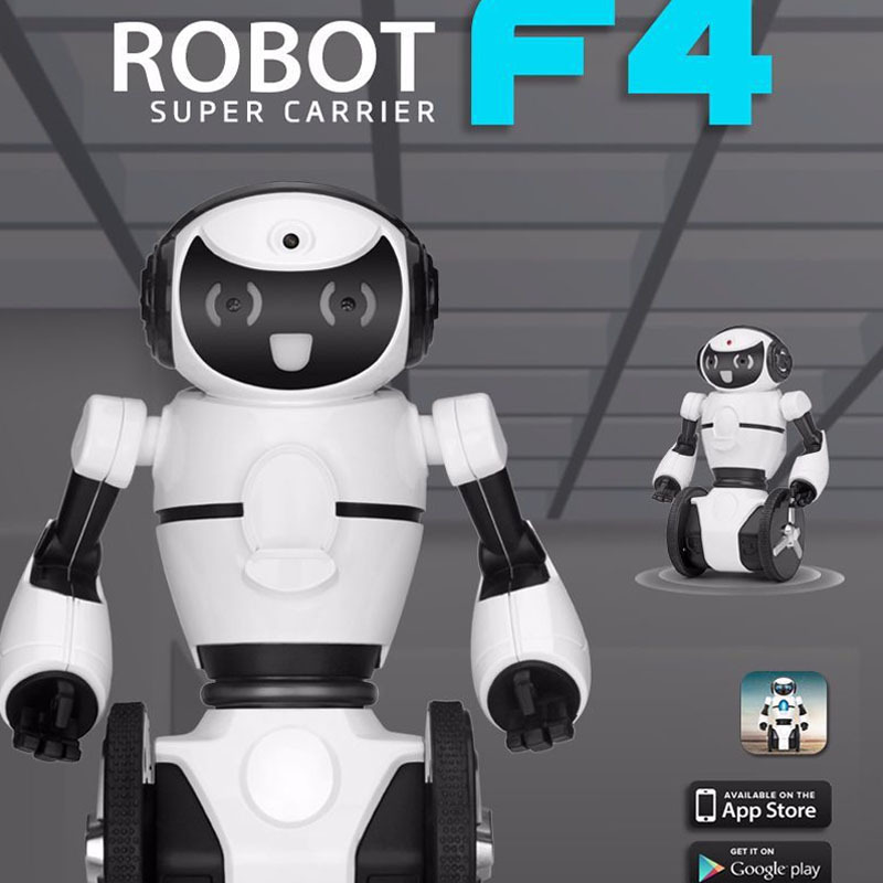 伟力f4两轮自动壁障wifi摄像手机重力感应遥控智能机器人f1