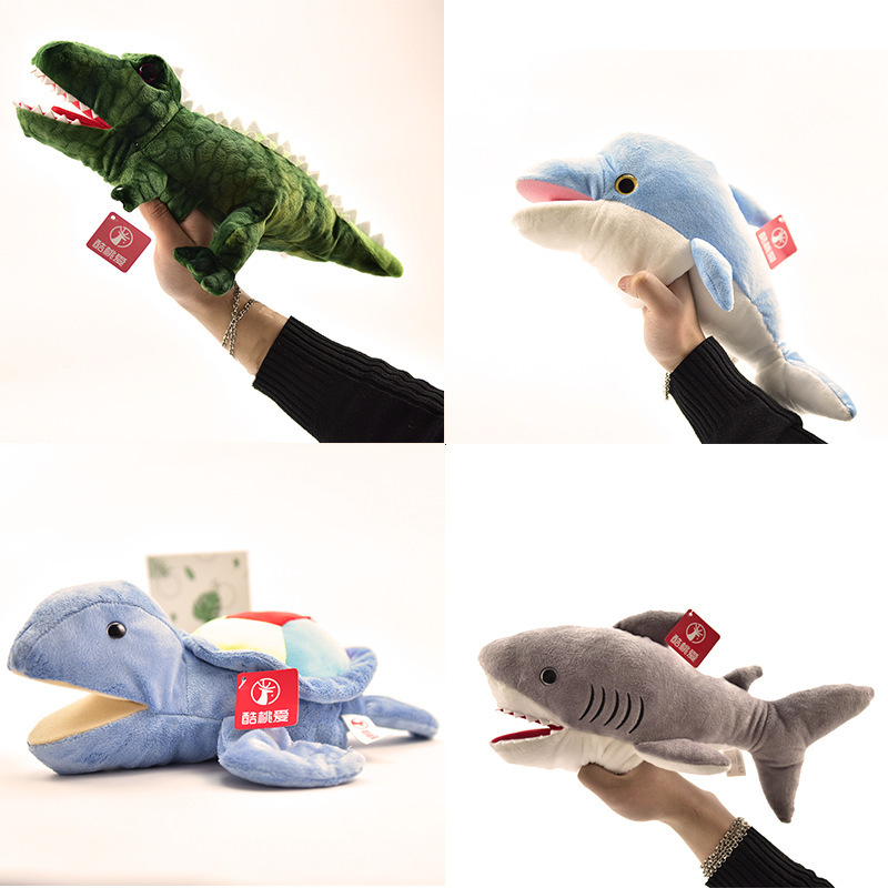 酷桃爱海龟乌龟手偶亲子腹语互动嘴巴能动幼儿园讲故事道具表演