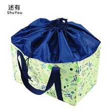 亚马逊保温购物袋日式可折叠购物袋便携手提购物袋大号超市收纳袋