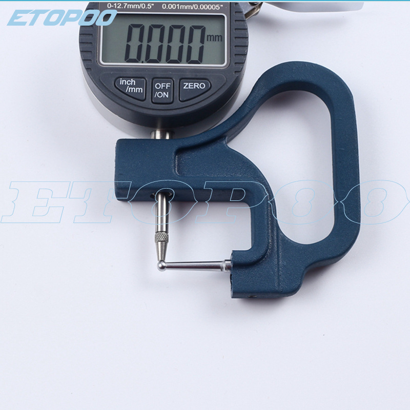 etopoo电子管厚规 数显式壁厚表 管壁测厚规球头0-10钢管材镜片