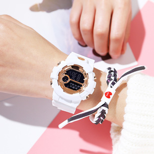 潮流手表 女学生韩版简约潮流ulzzang休闲男大气复古学院风情侣表