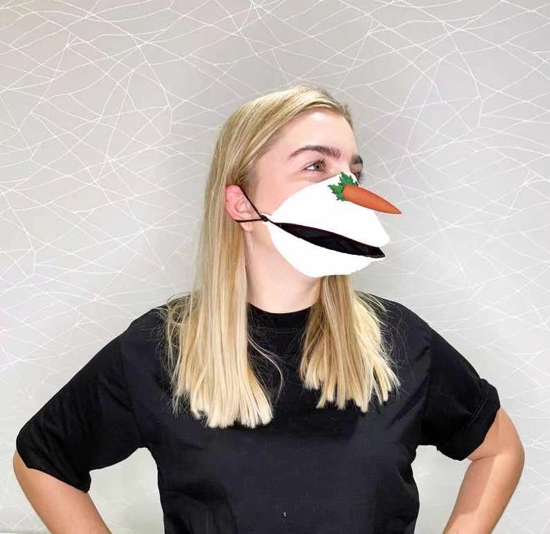 跨境恶搞款"鸟嘴型"口罩cosplay 纯棉布口罩 防尘防风透气 mask