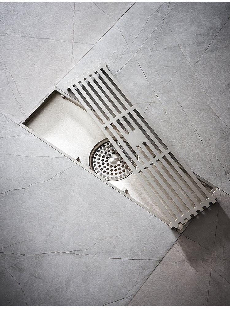 全铜卫生间地漏防臭大流量淋浴房下水道防堵防反水纯铜加长地漏