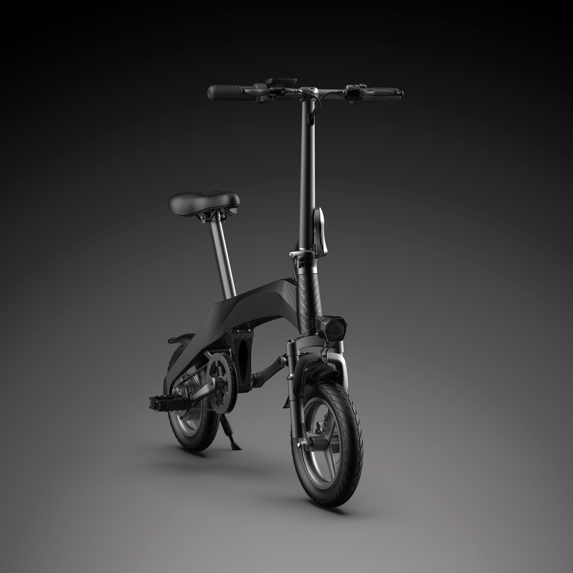 新款碳纤维超轻折叠电动自行车36v7.8a上班族青年成人代步电瓶车