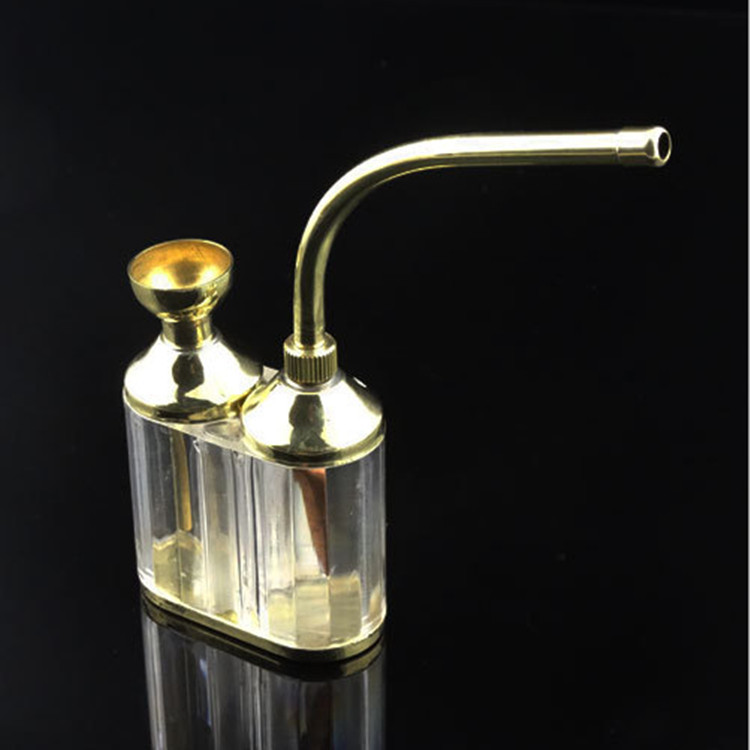 纯铜磁化透明水烟斗水烟壶水烟袋水烟筒复古老式便携两用型烟丝斗