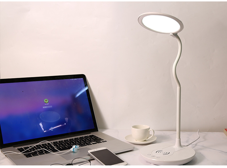 无线充电led台灯 触摸调光手机充电 办公阅读礼品台灯