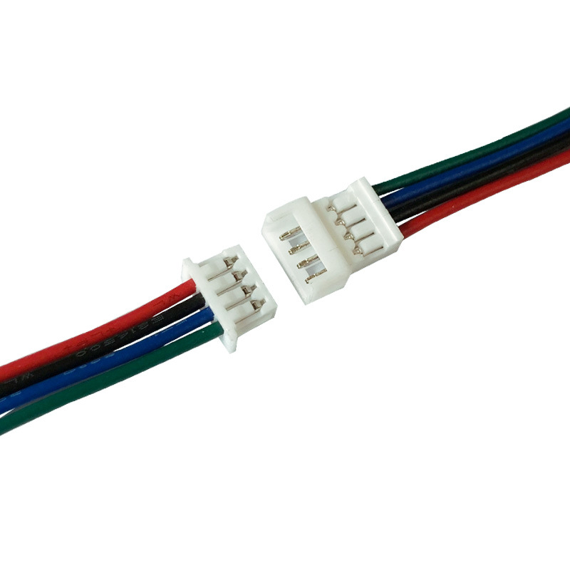 xh2.54端子线4pin 厂家 电池线束 公母对接插头线 2.54间距连接线