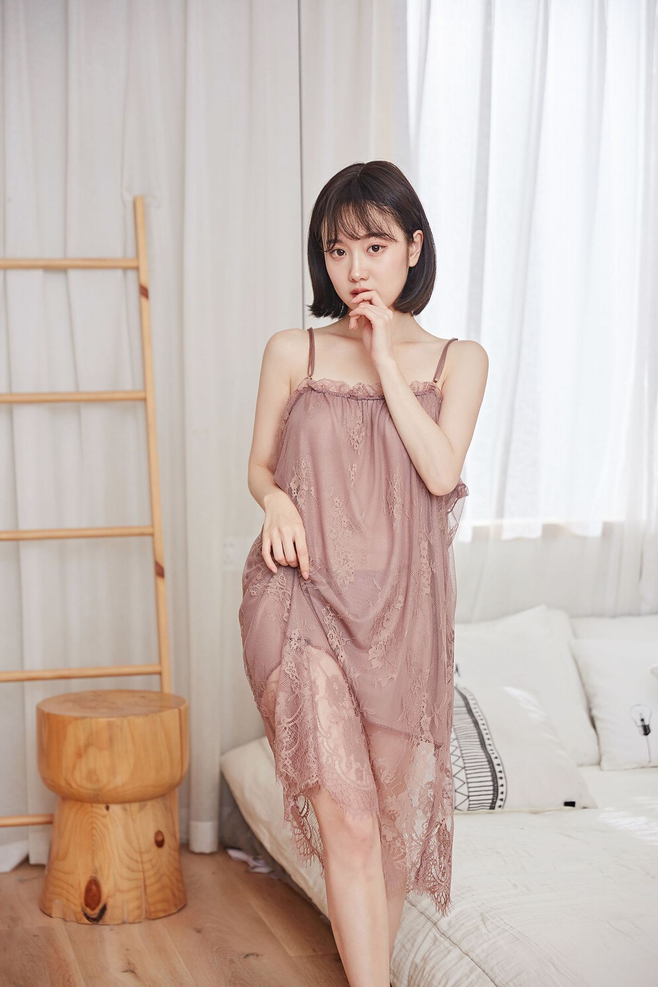 批发情趣内衣大码吊带蕾丝短裙裸色性感内衣睡衣女生家居服