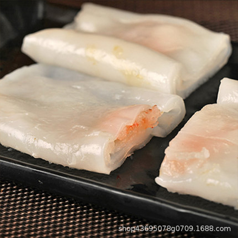 白玉虾卷500g冷冻半成品肠粉港式酒店餐厅下午茶点心方便速食