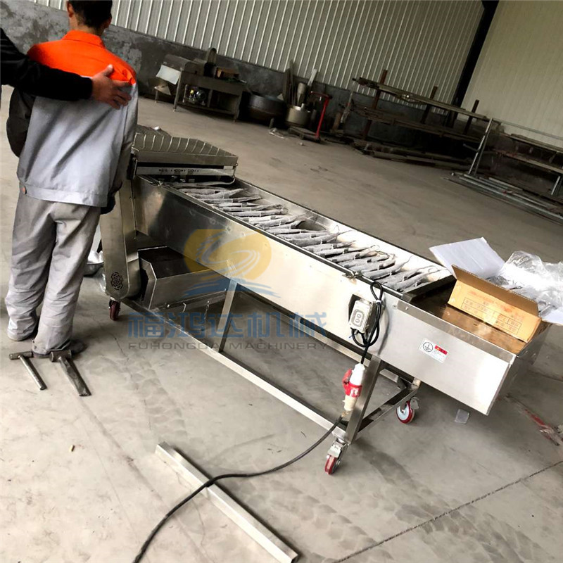 平阳县切割带鱼设备 冰冻带鱼切段机 头尾自动分离冻刀鱼切断机