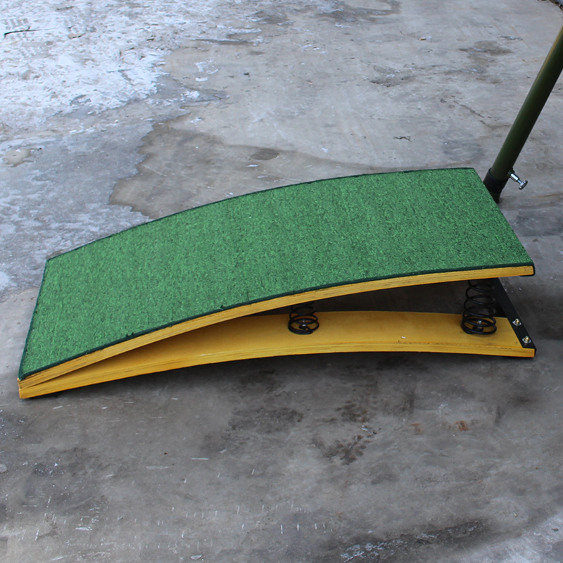 定制s型弹簧助跳板体操弹性跳板木质训练加厚踏板学校比赛起跳板