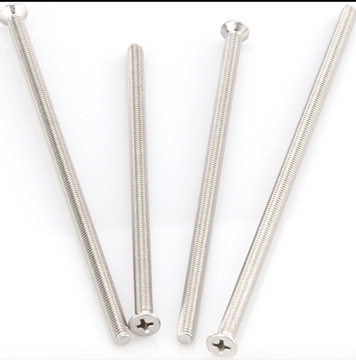 304不锈钢加长沉头十字螺丝特长螺丝平头超长螺丝m3m4m5m6150厂