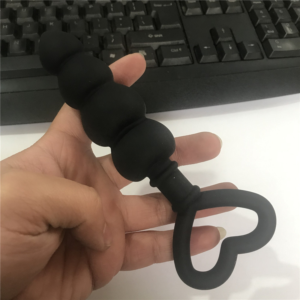 爱心拉珠肛塞男女用外出后庭肛门塞肛塞玩具高潮自慰 21-dd4020