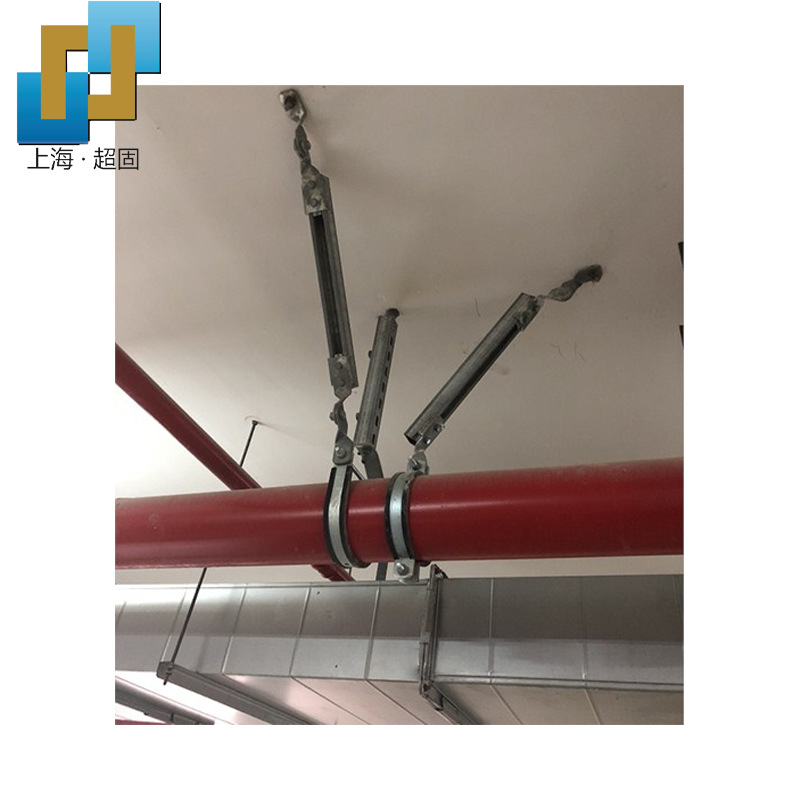 抗震支架给排水消防暖通桥架侧向双向抗震支吊架成品支架 批发