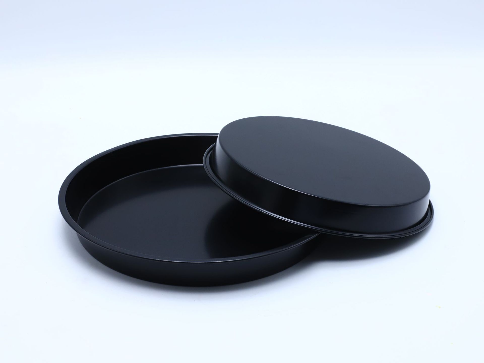 烘焙工具不粘圆形烤盘8/9寸披萨烤盘碳钢pizza盘厂家直销蛋糕模具