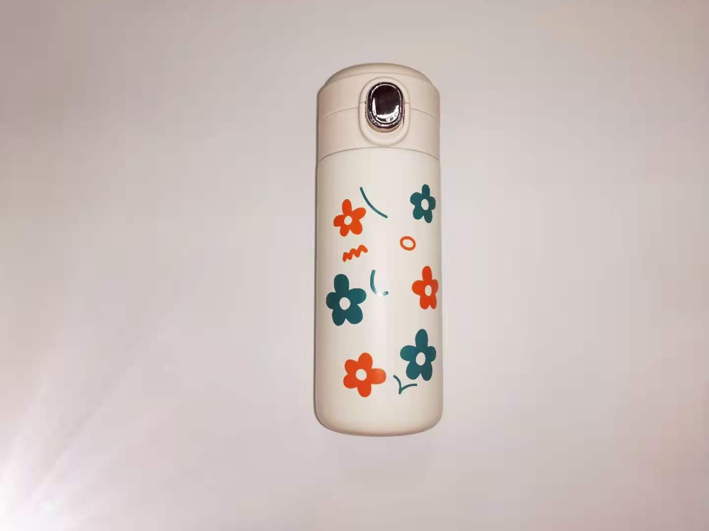 可爱小熊豌豆杯保温杯卡通弹跳盖简约萌系杯子学生男女情侣礼品杯