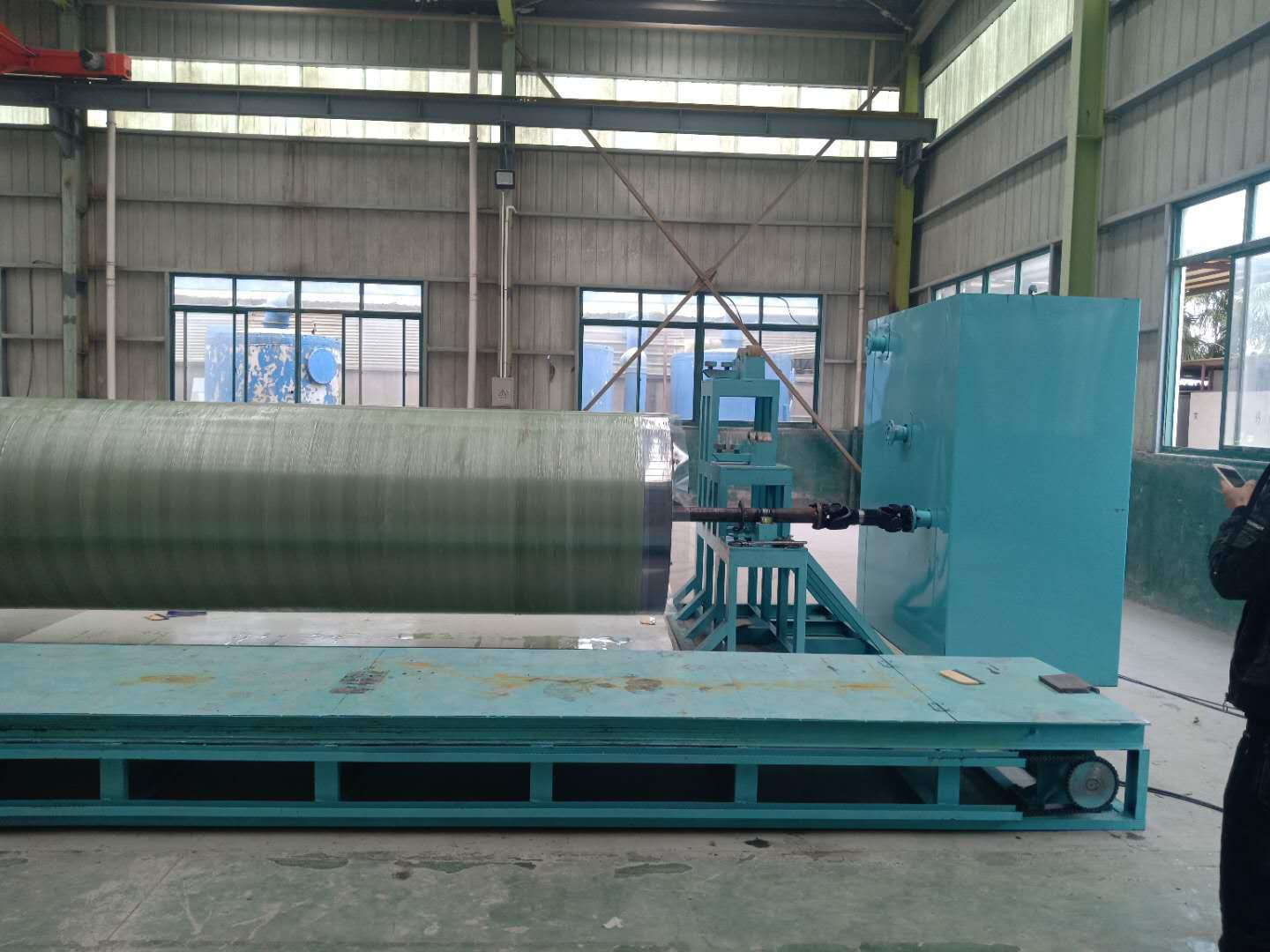 农村新型化粪池缠绕机 玻璃钢缠绕设备 玻璃钢缠绕机