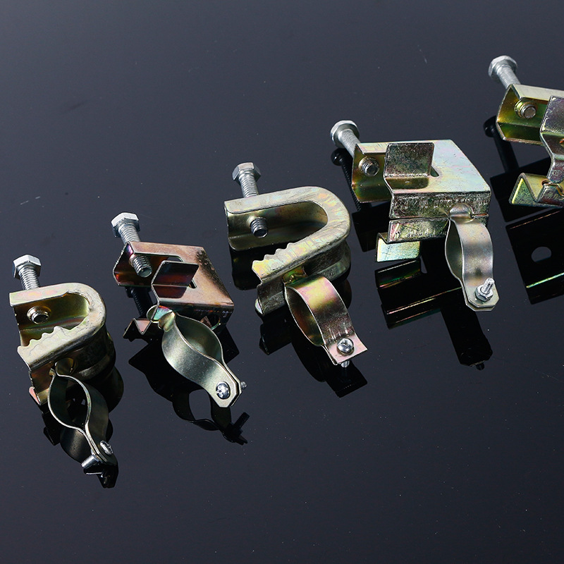 厂家供应 镀彩锌铁皮虎口夹方形虎口夹圆形老虎卡20 25 规格多样