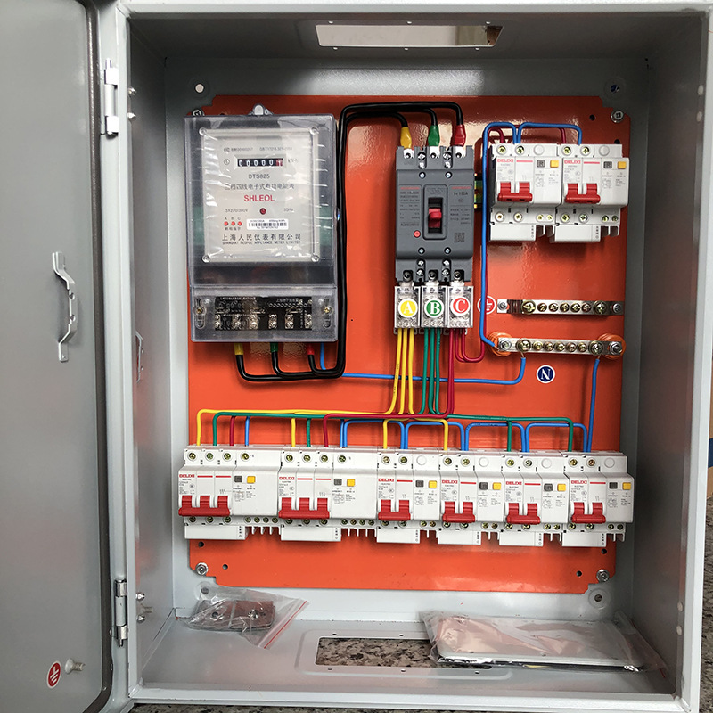 低压成套配电箱工地三级箱照明三相四线电表箱家用电源户外落地柜
