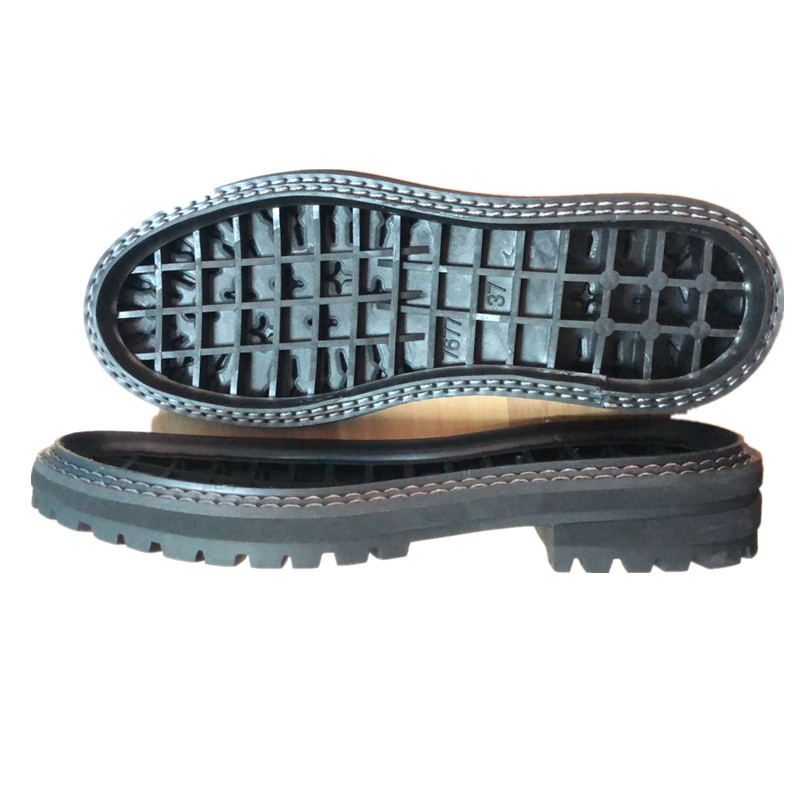 橡胶鞋底鞋材抖音网红同款梅花纹路橡胶鞋底防滑耐磨英伦风马丁靴