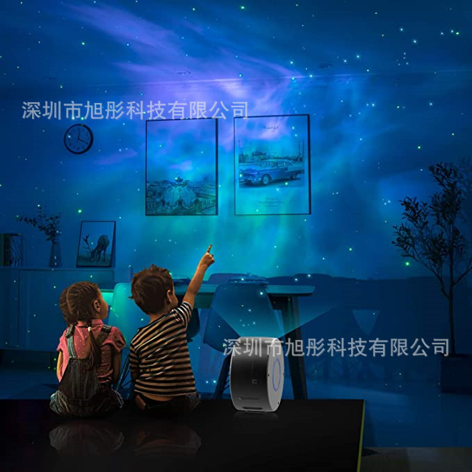 2020新款星空投影灯 七彩3d视觉led激光星云灯 led投影灯 场景装