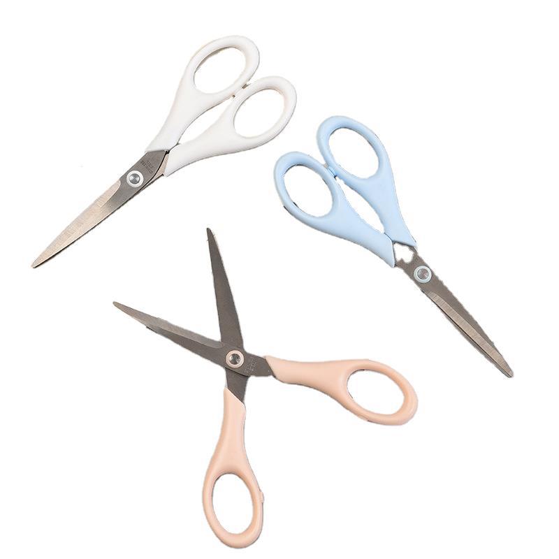 Factory Direct Supply Office Large Size Small Size Paper Cut Manual Scissor Stainless Steel Scissors Student Stationery Household Small Scissors