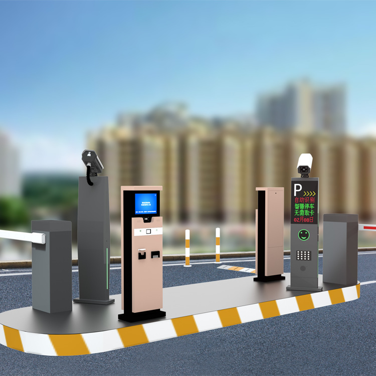 小区无人值守高清车牌识别停车场道闸系统 免电脑云端管理