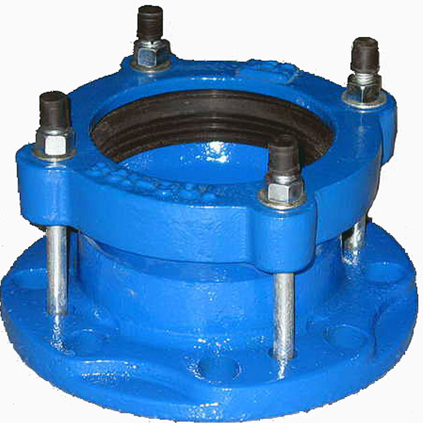 厂家批发球墨铸铁管件 柔性接管器 pe法兰适配器单盘补偿器