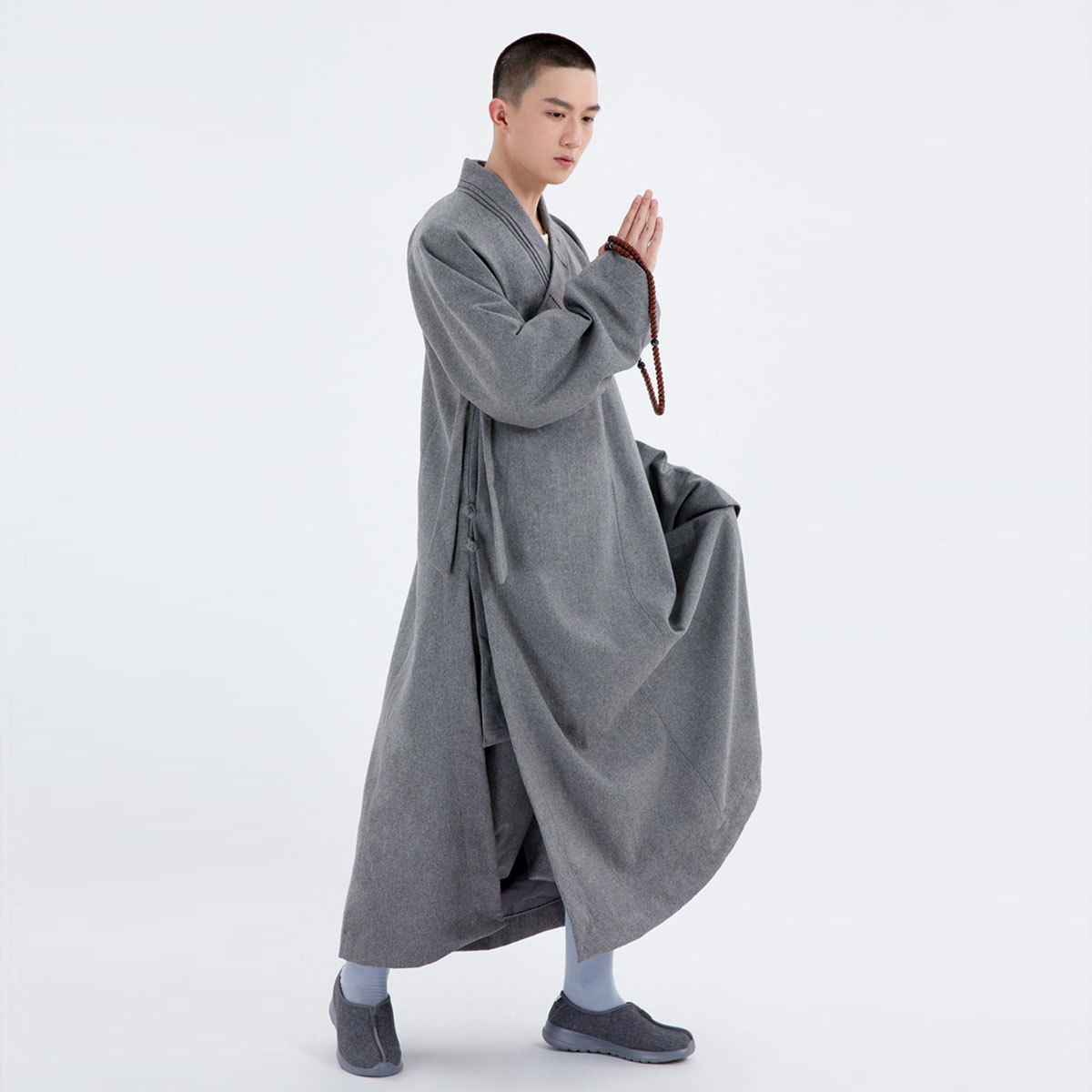 妙庄严僧服僧衣长褂短褂春秋冬季保暖加里布羊毛呢料长褂和尚服