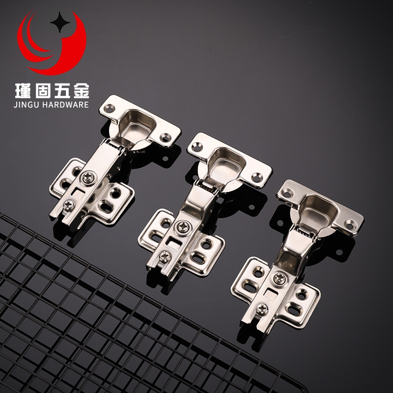 Factory Direct Sales Door and Window Hinge Open Tail Hydraulic Buffer Iron Hinges Cabinet Wardrobe Thickened Spring Hinge