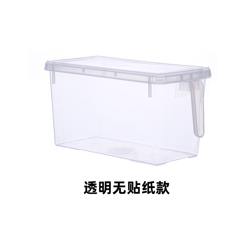 Plastic Refrigerator Storage Box Wholesale Freezer Box Food Grade Transparent Crisper Household Egg Storage Box Drawer Type