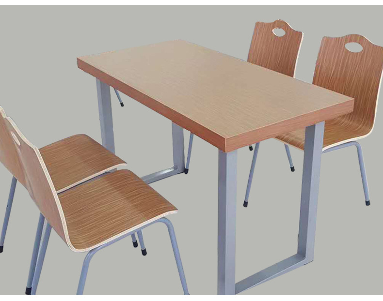 快餐店不锈钢桌椅 餐厅桌子椅子早餐店奶茶店学校食堂餐桌椅 餐桌