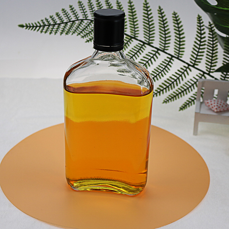 350ml 250ml 200ml 150ml 扁酒瓶劲酒 保健酒瓶 咖啡玻璃瓶