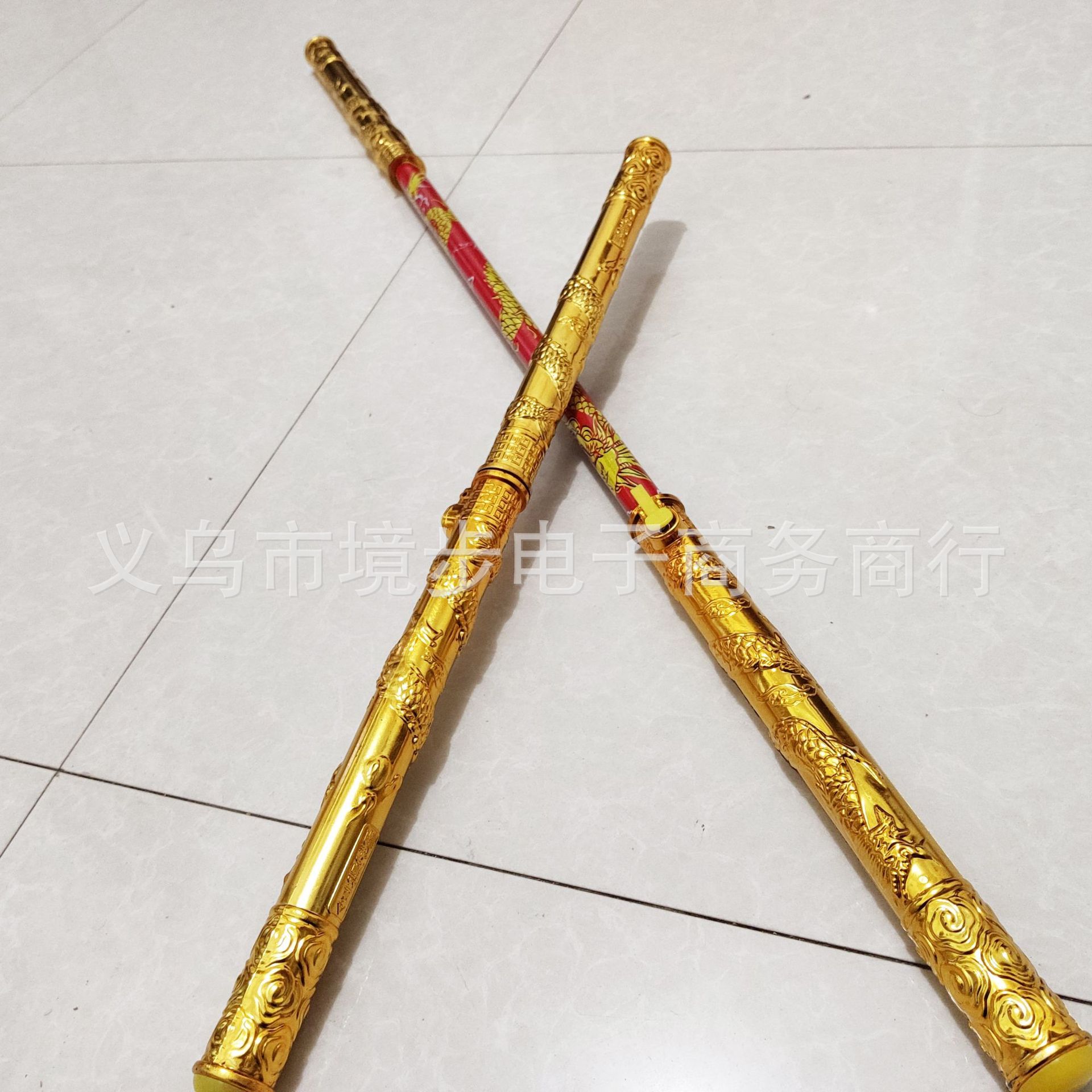 弹簧伸缩金箍棒孙悟空兵器金箍棒舞台表演道具弹簧伸缩金箍棒