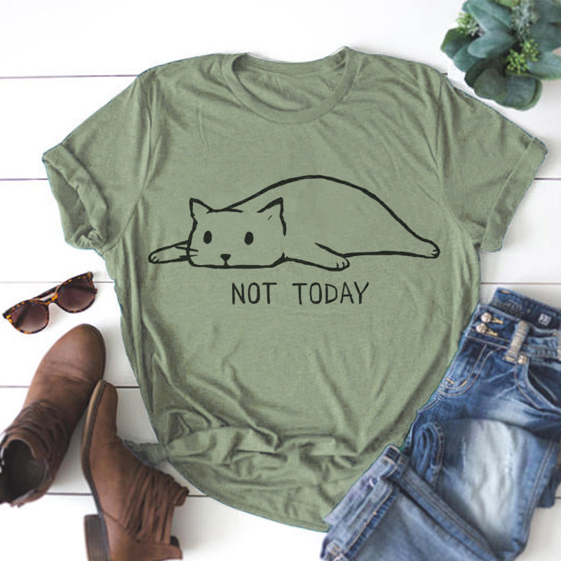 not today cat t-shirt 3