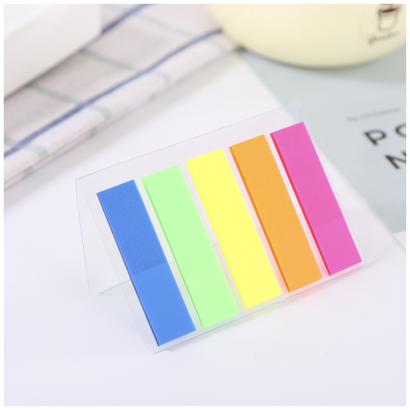 时尚长条形便利贴定制 个性创意便签n次贴记事便签粘性贴厂家直供