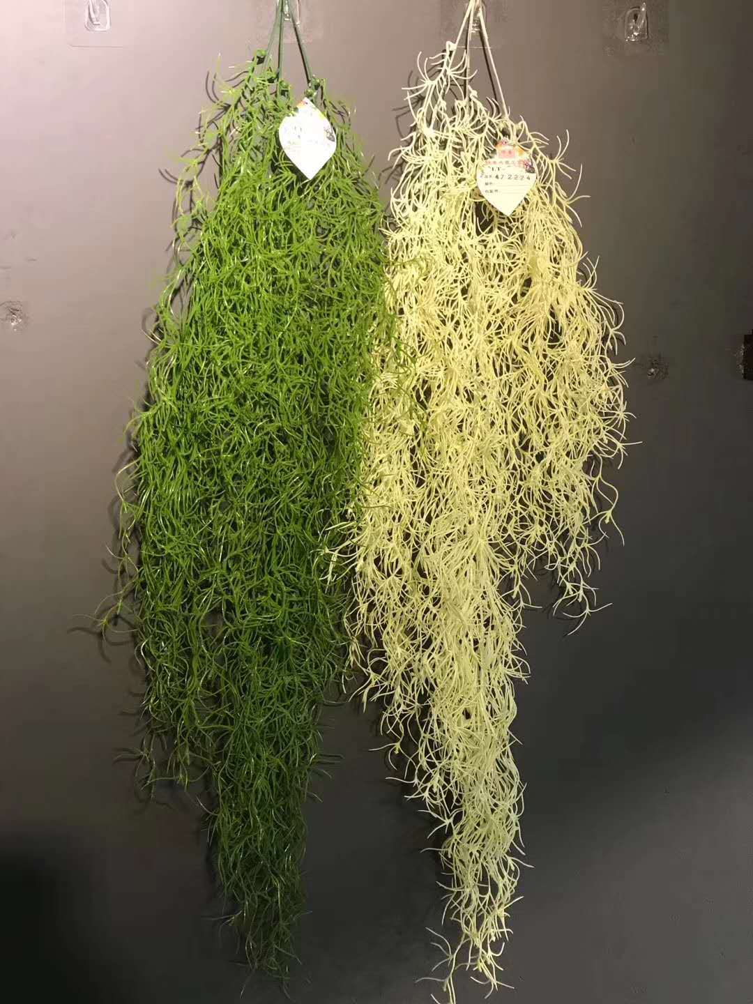 白须草藤条 家居酒吧壁挂装饰植物墙 假花塑料垂柳海带龙须草藤蔓