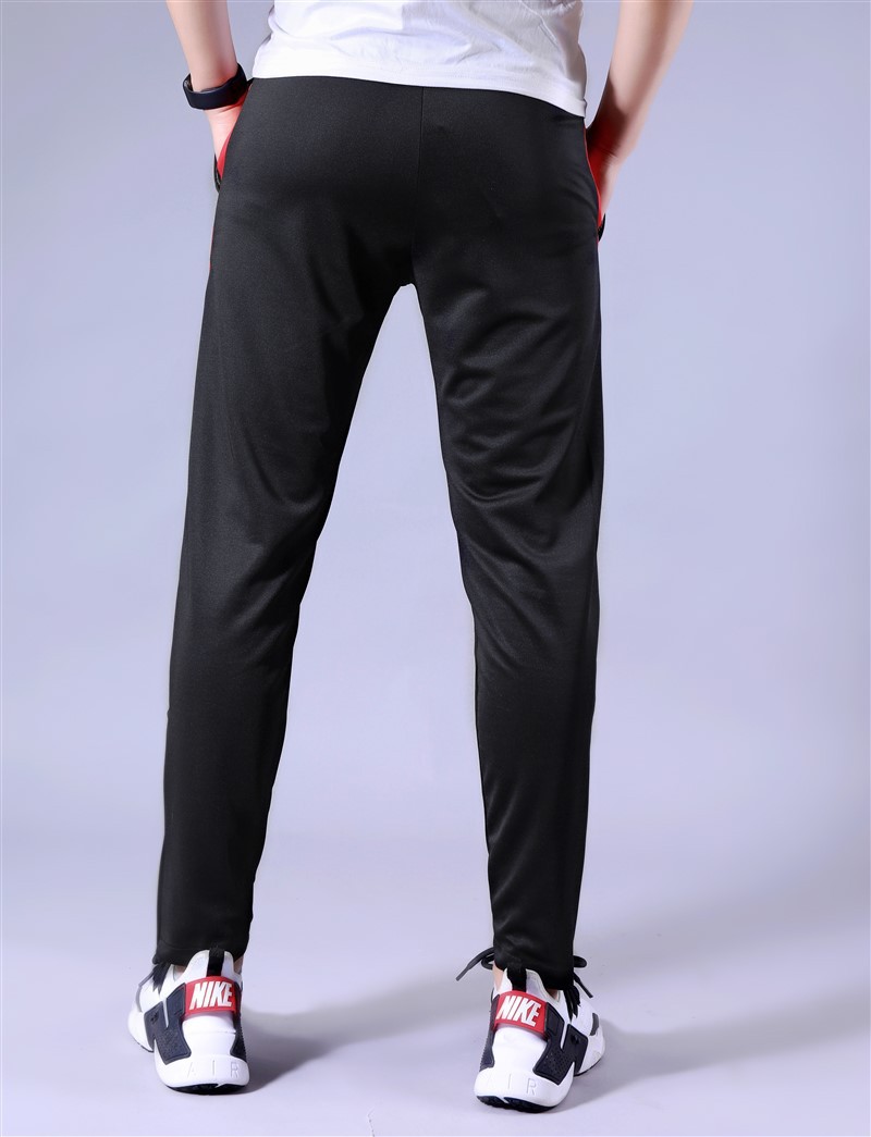 2020男士运动休闲裤新款透气松紧腰裤脚带拉链裤修身休闲长裤潮